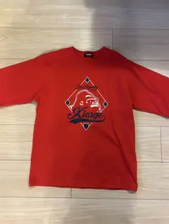 きりん様 美品 XLARGE Tシャツ レッド 140