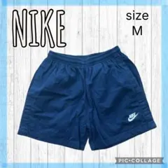 90s NIKE 白タグ ショートパンツ M ネイビー 刺繍ロゴ Y2K レトロのサムネイル