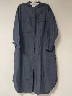AMERICAN HOLIC ダークブルー シャツワンピース