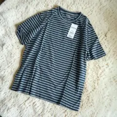 新品タグ付き　DoCLASSE ボーダーTシャツ　ネイビー　グレー　XXL
