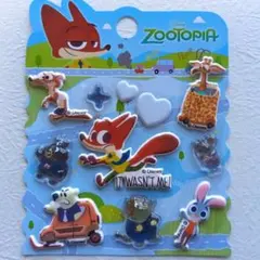 ズートピア2　立体シール　おすそ分け　ディズニー　ニック　ジュディ　シール帳②