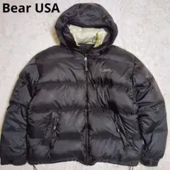 90s　Bear USA　ダウンジャケット　リバーシブル　ヌプシ　黒　XL