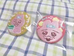 CAN BADGE COLLECTION おぱんちゅうさぎ﻿ 刺繍 缶バッジ