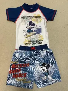 ミッキーマウス UVカットラッシュガード 水着セット 95cm