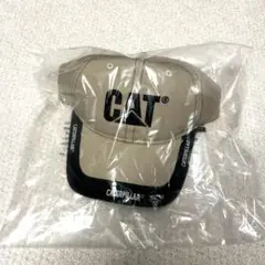 CATERPILLAR ベージュ キャップ CATロゴ 非売品 キャタピラー