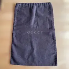 GUCCI ブラウン　巾着式収納袋