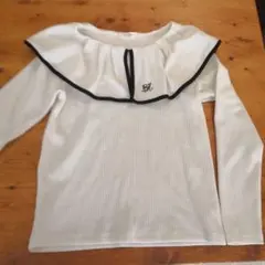 RETRO GIRL フリルニット Mサイズ ホワイト