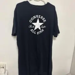 値下げします！ Converse ブラック Tシャツ ワンピース