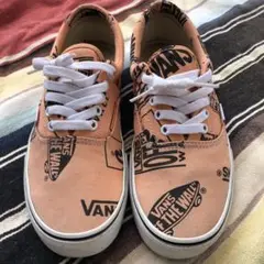 VANS ロゴプリント スニーカー オレンジ