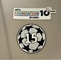 FOUNDATIONパッチ➕ レアル・マドリード用　CLチャンピオン15パッチのサムネイル