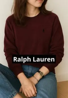 ラルフローレン ワインレッド トレーナー トップス