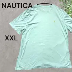 NAUTICA ノーティカ ワンポイント刺繍 Tシャツ XXL ミントグリーン