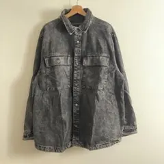ブラックデニム　オーバーサイズ ジャケット 古着