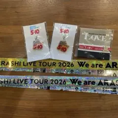 嵐 We are ARASHI LIVE TOUR 金銀テープ　チャーム、リボン