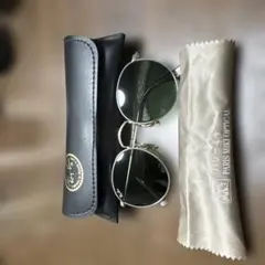 Ray-Ban ラウンド型サングラス ケース付き