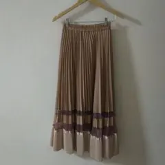 eimy istoire ピンクベージュ プリーツスカート