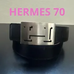 HERMES エルメスリバーシブルベルト75 エブリンバックル シルバー