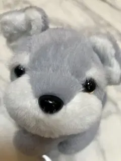 新品★シュナウザー　ぬいぐるみ　マスコット　キーホルダー　犬