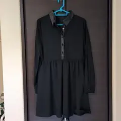 CECiL McBEE ブラック長袖ワンピース