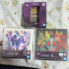 BANDAI 仮面ライダー キャンバスボード、ラバーキーホルダーセット