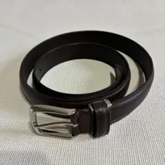 【匿名配送】ダークブラウン レザーベルト シンプル