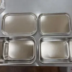 ステンレス製バット 2サイズセット