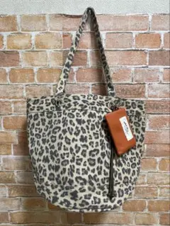 美品　niko and ポーチ付き　トートバッグ　レオパード　ヒョウ柄