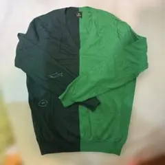 ポールスミス アートフルライブズ Vネックバイカラーニット