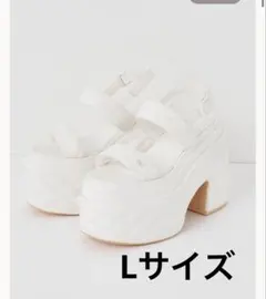 Darich 厚底 キルティング サンダル ホワイト - メルカリ