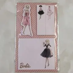 Barbie 新品　付箋　メモ　ふせん　バービー