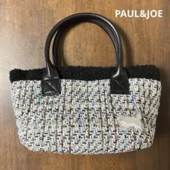 ポール&ジョーアクセソワ　ミニトートバッグ　ツイード　ジプシー　黒　ブラック　猫