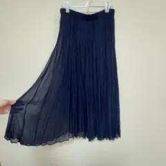 YUKI TORII プリーツスカート ネイビー　ユキトリイのサムネイル