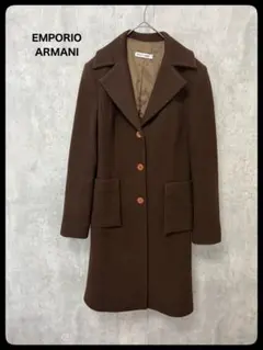 # EMPORIO ARMANI ブラウン テーラードジャケット ロングコートのサムネイル