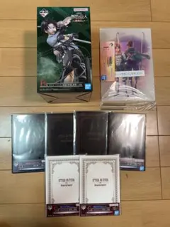 進撃の巨人一番くじ B賞リヴァイ＆E賞アクリルボード＆F賞＆Ｇ賞セット