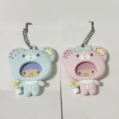 サンリオ フォトバッジ付きマスコット リトルツインスターズ キキララ