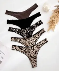 ヒョウ柄Tバックショーツ
