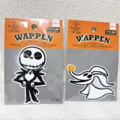 ナイトメアービフォアクリスマス　ワッペン　ジャック　ゼロ2種セット