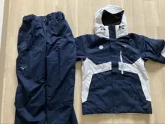 A*!様 【美品】ミズノ スキーウェア 上下セット Ｌサイズ ネイビー/ホワイト