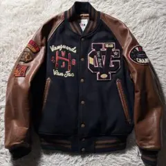 極美品✨VAN JACKET スタジャン　袖レザー　アーチロゴ　ワッペン　Lのサムネイル