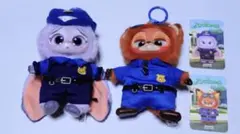 ズートピア MINISO ジュディ ニック 警察 ぬいぐるみ キーホルダー