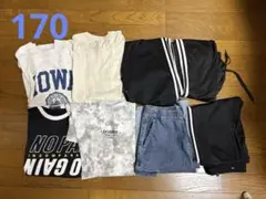 しまむら　170 夏服　春服　Tシャツ 長ズボン　半ズボンまとめ買い　8点セット