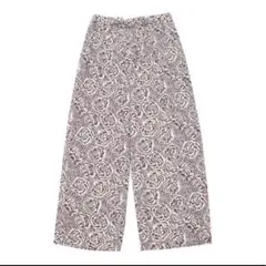 ebure ナチュラルリネンフラワー ベルテッドパンツ 定価6万1000円 