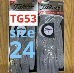 新品 タイトリスト プロフェッショナルテック サイズ23 グレー 2枚③ 