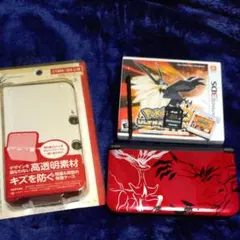 北米版 限定 3DS LL ポケモン XY ゼルネアス　イベルタル　レッド