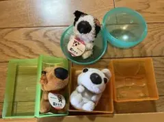 マクドナルドハッピーセットのおもちゃ犬のぬいぐるみ3体セット