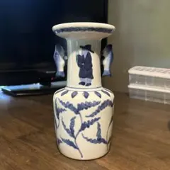 ※中国古美術/青花祥瑞花瓶(底款:◎)大明天啓年製/ 中国古美術/青花祥瑞花瓶(底款:◎)大明天啓年製/