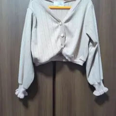 カーディガン　ピンクベージュ　110センチ