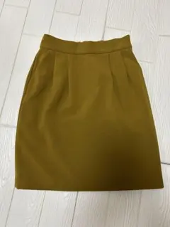 ロペピクニック　マスタードタイトスカート 後ろファスナー付き