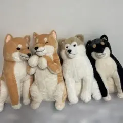 はなちゃん*様専用　ほっこり柴犬　ぬいぐるみ　茶々ノ助　柴黒兄貴 まさきちBIG