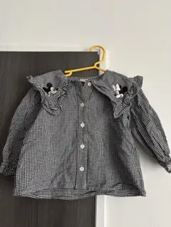 【きらら様限定】ギンガムチェック長袖シャツ 100cm